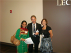 WITH LEONARD MESSNER AND SANDRA BLOCK -ILLINOIS COLLEGE OF OPTOMETRY